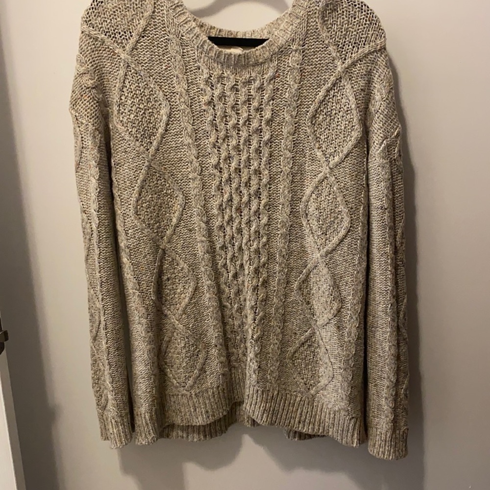 Treasure & Bond brown and grey knitted sweater size M